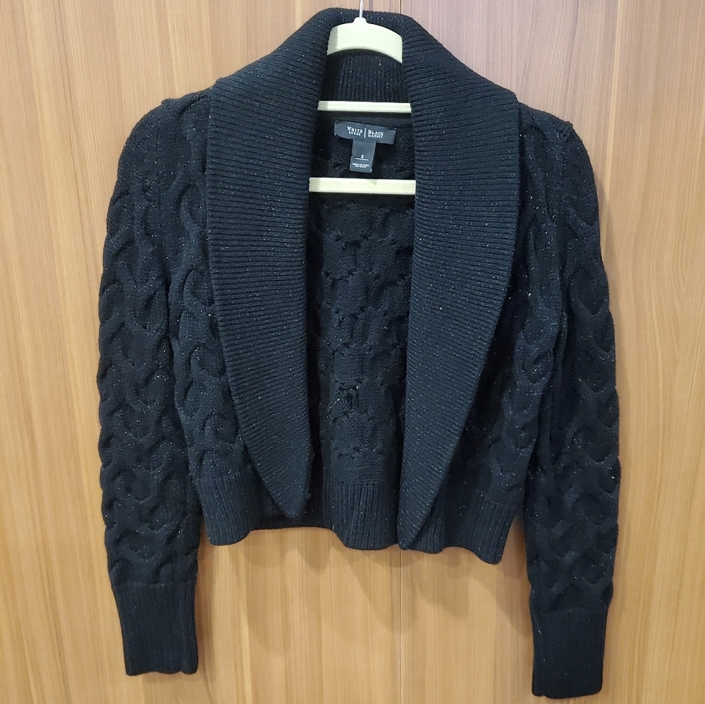 Black Shiny Knitted Sweater